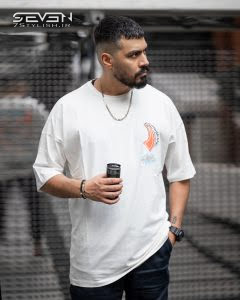 تیشرت استایل آزاد سفید