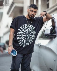 تیشرت آستین خفاشی مشکی