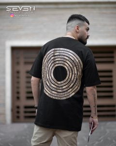 تیشرت لانگ استایل آزاد مشکی HBA