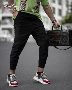 اسلش کتان بنگال تمام کِش مشکی