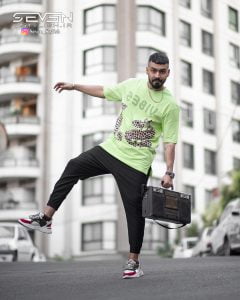 تیشرت لانگ بغل چاکدار