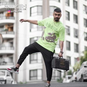 تیشرت لانگ بغل چاکدار